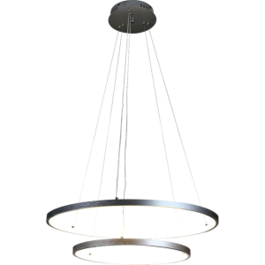 نجف مودرن فضي لون الانارة اصفر 42 واط