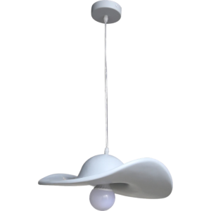 إنارة معلقة مودرن رمادي مفرد E27 قطر 40 سم