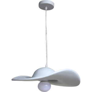 إنارة معلقة مودرن رمادي مفرد E27 قطر 60 سم