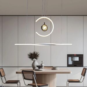 إنارة معلقة مودرن لون الانارة 3 اضاءات 95 واط رامو - أبيض