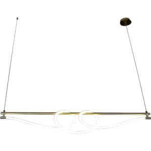 إنارة معلقة مودرن لون الانارة اصفر 36 واط كيندا - ذهبي زيتي