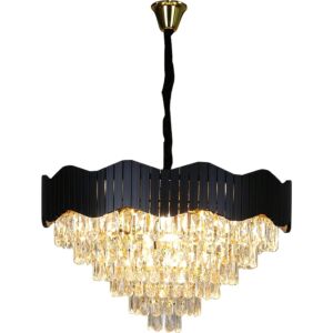 ثريا علاقي مودرن مع E14x15L - ذهبي واسود