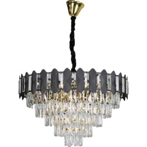 ثريا مودرن 60 سم سينا - اسود وذهبي