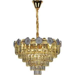 ثريا كريستال 60 سم ميلاس - ذهبي