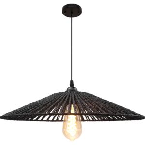 نجف مودرن 2 متر اسود E27x1