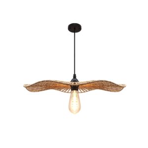 انارة معلقة 2 متر خيزران E27x1L قطر 35 سم