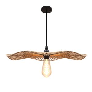 انارة معلقة 2 متر خيزران E27x1L قطر65 سم