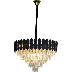 ثريا مودرن 60 سم سانا - اسود وذهبي