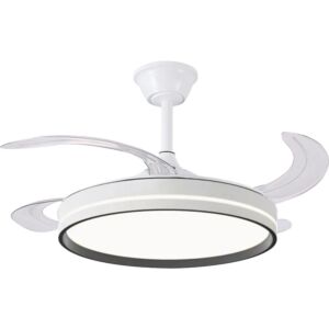 اضاءة معلقة شكل مروحة 3 اضاءات - 75 واط السا - ابيض