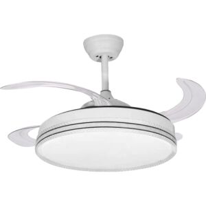 اضاءة معلقة شكل مروحة 3 اضاءات - 75 واط رون - ابيض