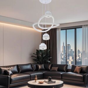 إنارة معلقة 3 اضاءات 75 واط سونا - ابيض