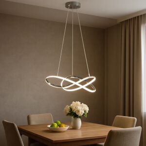 إنارة معلقة 3 اضاءات ماينو - 60 واط - فضي