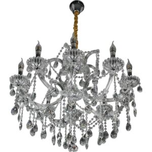 ثريا شكل شمعدان شاولا - فضي