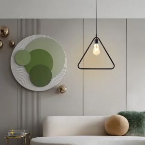 إنارة معلقة اييرين مثلث استيل -اسود