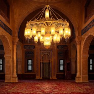 ثريا اسلامي 200x200 سم - ذهبي