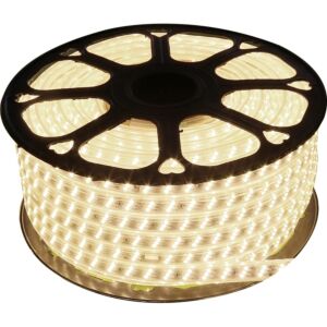 شريط ليد لون الانارة شمسي كريمي - 50 متر