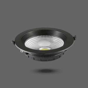 كشاف دفن اسود لون الانارة اصفر 10 سم 10 واط