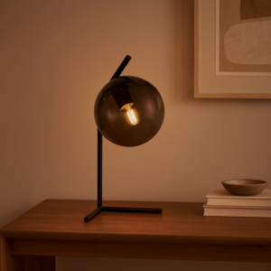 ابجورة مودرن اسود مع رمادي E27