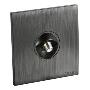 فيش منفذ دش مفرد توفل - اسود بيانو بلاتيني