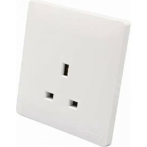 فيش ثلاثي 13 امبير بيانو توفل - ابيض