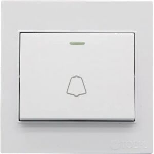 مفتاح ليان جرس لون ابيض سادة توفل