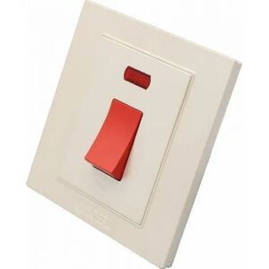 مفتاح سخان مربع 20 امبير لون لولي توفل