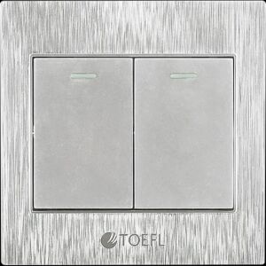 مفتاح ثنائي لون فضي توفل