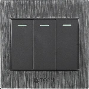 مفتاح موريتانا ثلاثي لون رمادي جرافيت توفل