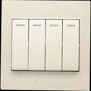 مفتاح إضاءة رباعي لون لولي توفل