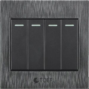 مفتاح أيسلا رباعي لون رمادي جرافيت توفل