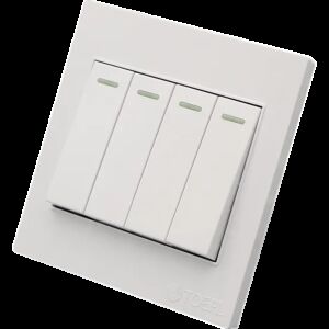 مفتاح مياسين رباعي لون ابيض سادة توفل