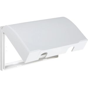 غطاء فيش بارز خارجي مستطيل مجوز - ابيض