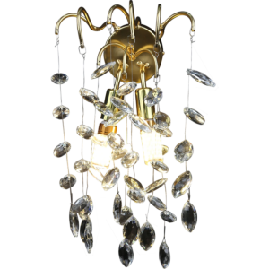 إضاءة جدارية مودرنو ذهبي مع شفاف