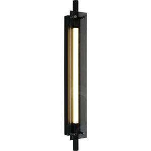 اضاءة جدارية مودرن اسود لون الانارة اصفر قطر 60 سم