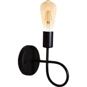 إضاءة جدارية مودرن اسود E27