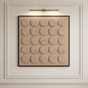 لوحة وديكور جداري ثلاثي الأبعاد فرساي - بيج غامق