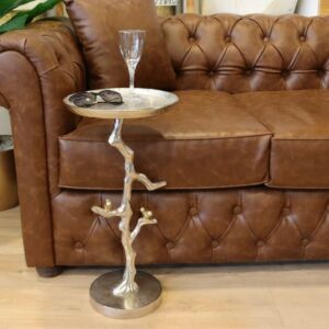 طاولة جانبية مورنينغ - فضي