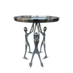 طاولة جانبية هولدينغ - فضي