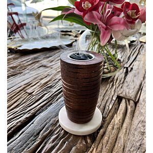 مبخرة فلورينس مقاس كبير - بني غامق