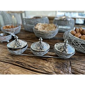 طقم تقديم نيست كبسر3 زبديات -رمادي