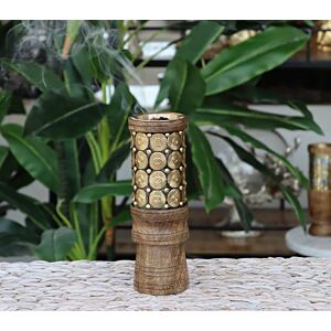 مبخرة  اندلوسية نقش دوائر كبيرة - بني