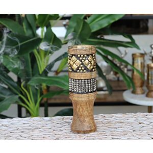 مبخرة  اندلوسية نقش معين كبير - بني