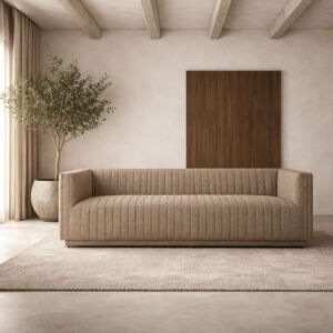 كنبة رونا - 4 مقاعد - بني