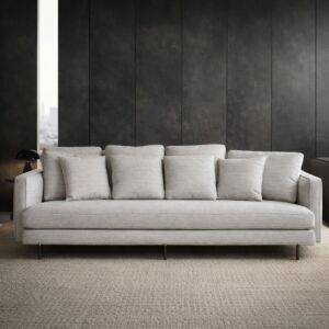 كنبة كارلوس - 4 مقاعد - رمادي فاتح