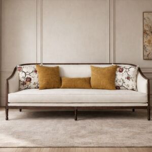 كنبة روز - 4 مقاعد - بيج ومتعدد الالوان