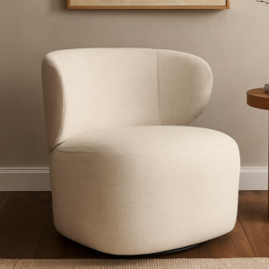 كرسي دوار ريبيل - بيج واسود