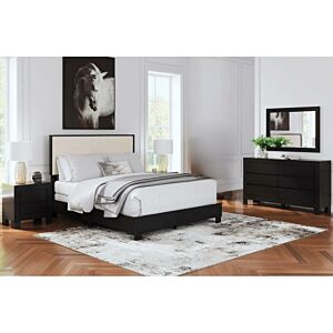 طقم غرفة نوم بورتا كوين 7 قطع 152X203 سم مع مرتبة