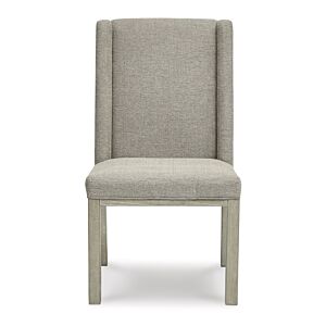 كرسي طعام منجد فاونبرغ - رمادي