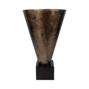 فازة معدنية كبيرة كاسندرا - ذهبي