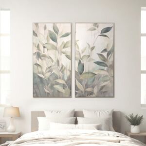 طقم لوحة جدارية ساكورا قطعتين